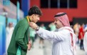  الأمير فهد بن جلوي رئيس وفد فريق السعودية، يتوّج أبطال السباحة ضمن دورة الألعاب الخليجية الرابعة الدوحة 2026 - (مصدر الصورة: واس)