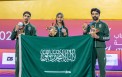 تتويج أبطال المبارزة السعودية في دورة الألعاب الخليجية الرابعة "الدوحة 2026" - (مصدر الصورة: الحساب الرسمي لفريق السعودية على منصة إكس)
