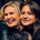 نيللي كريم ويسرا من كواليس مسلسل روز وليلى - الصورة من الشركة المنتجة