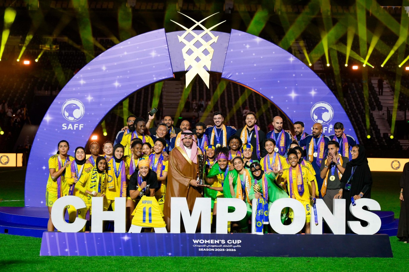 سيدات النصر يحققن لقب كأس الاتحاد السعودي على حساب الهلال