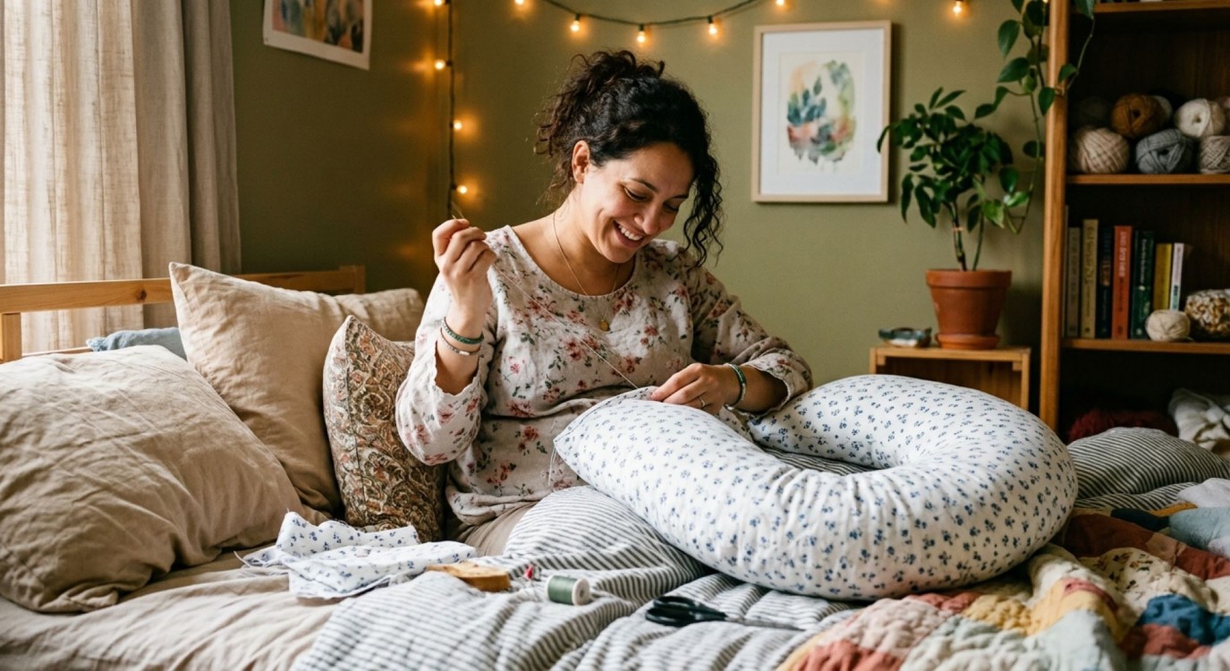 كيف تصنعين وسادة الحمل والولادة الطبية بنفسك؟