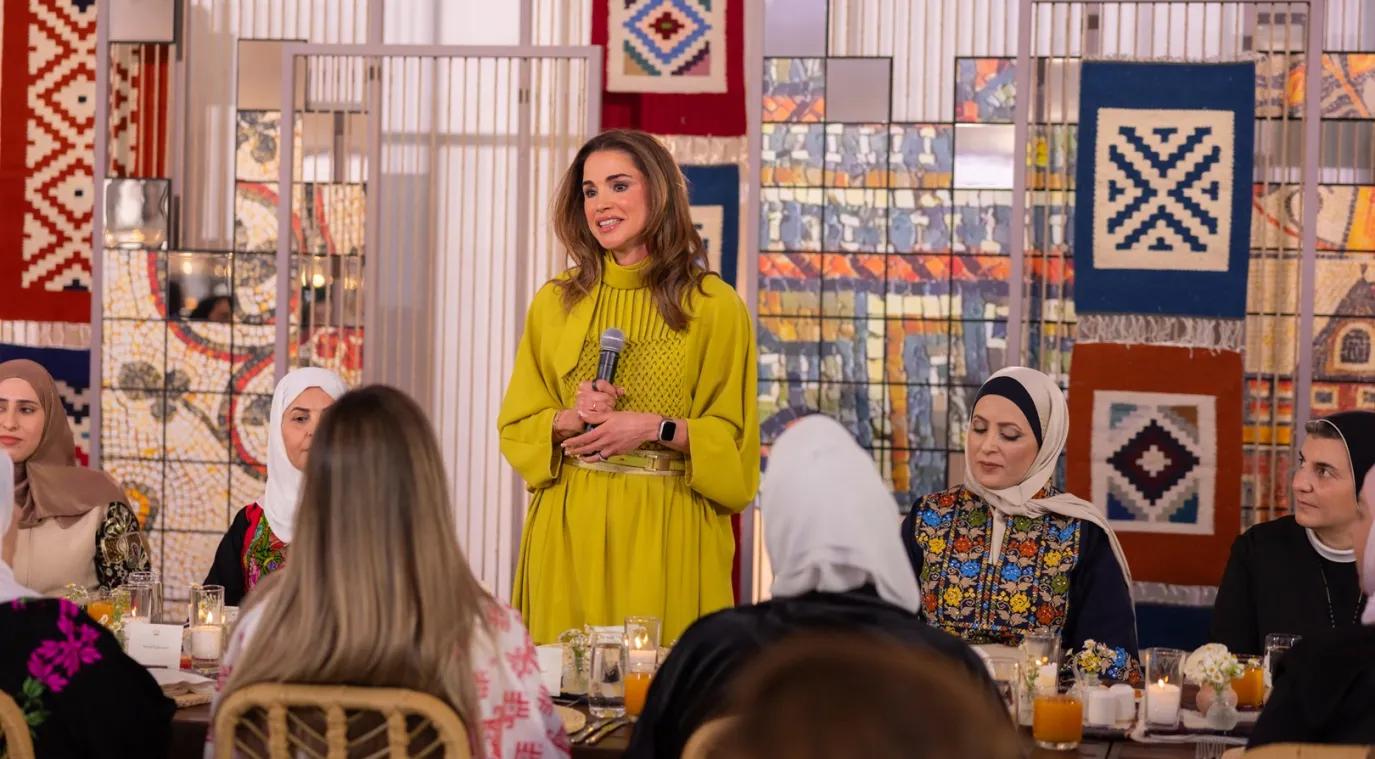 الملكة رانيا العبد الله ( مصدر الصورة:  QUEEN RANIA'S OFFICE / AFP)