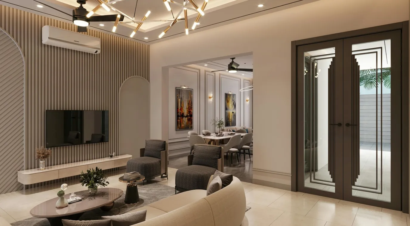 غرفة معيشة أنيقة