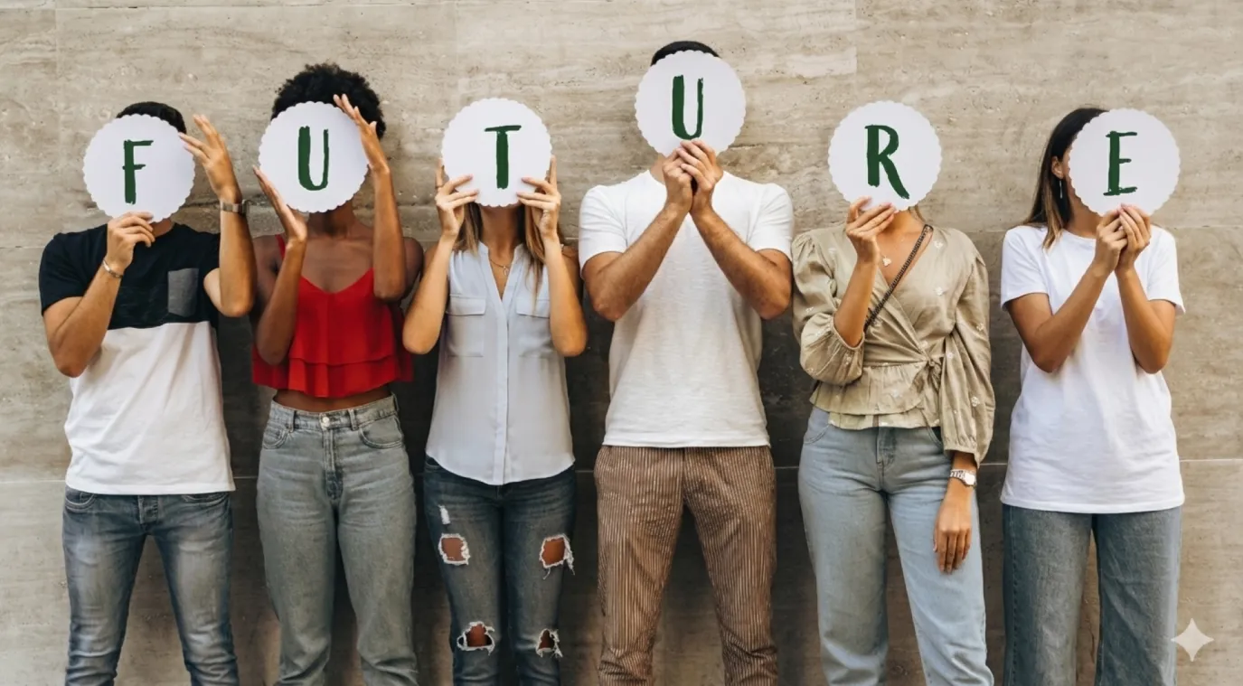 صورة تعبيرية لمجموعة مراهقين