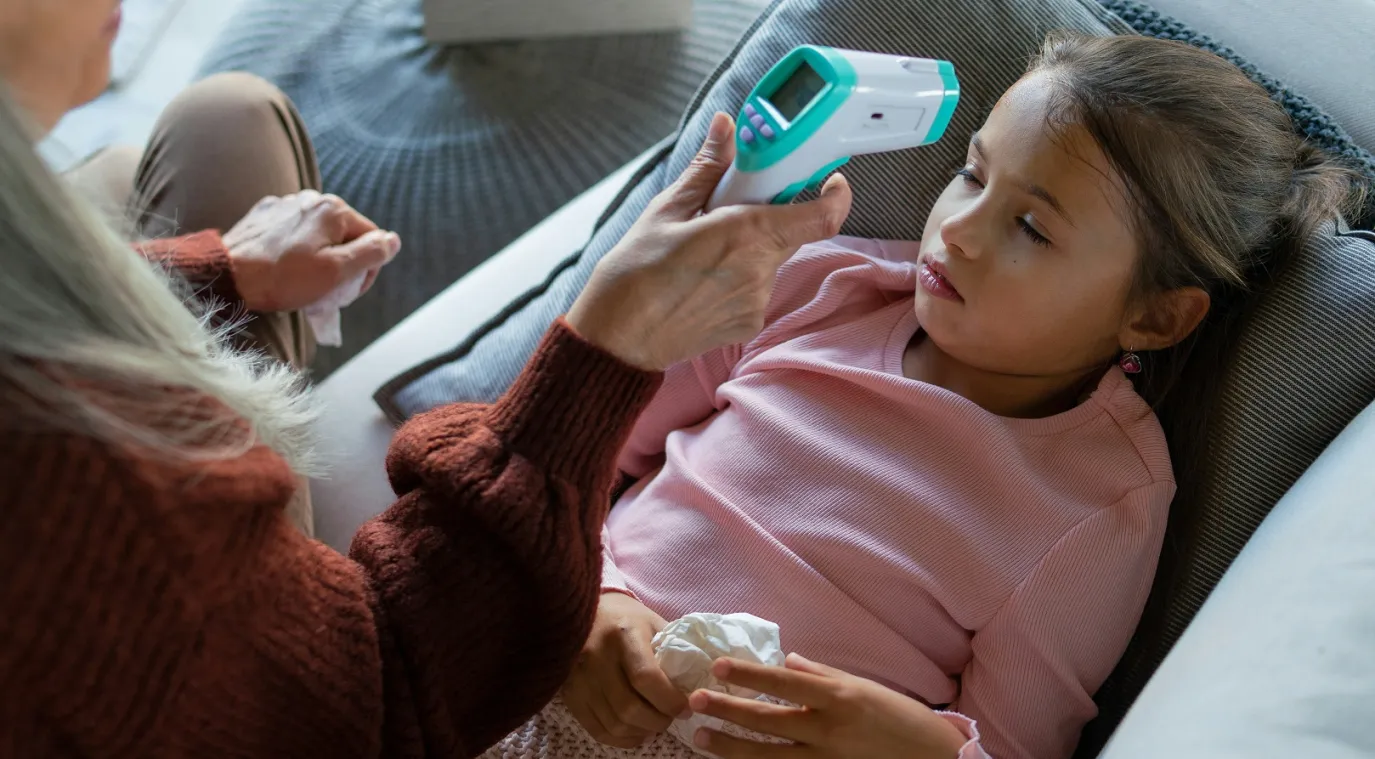 صورة لطفلة مريضة