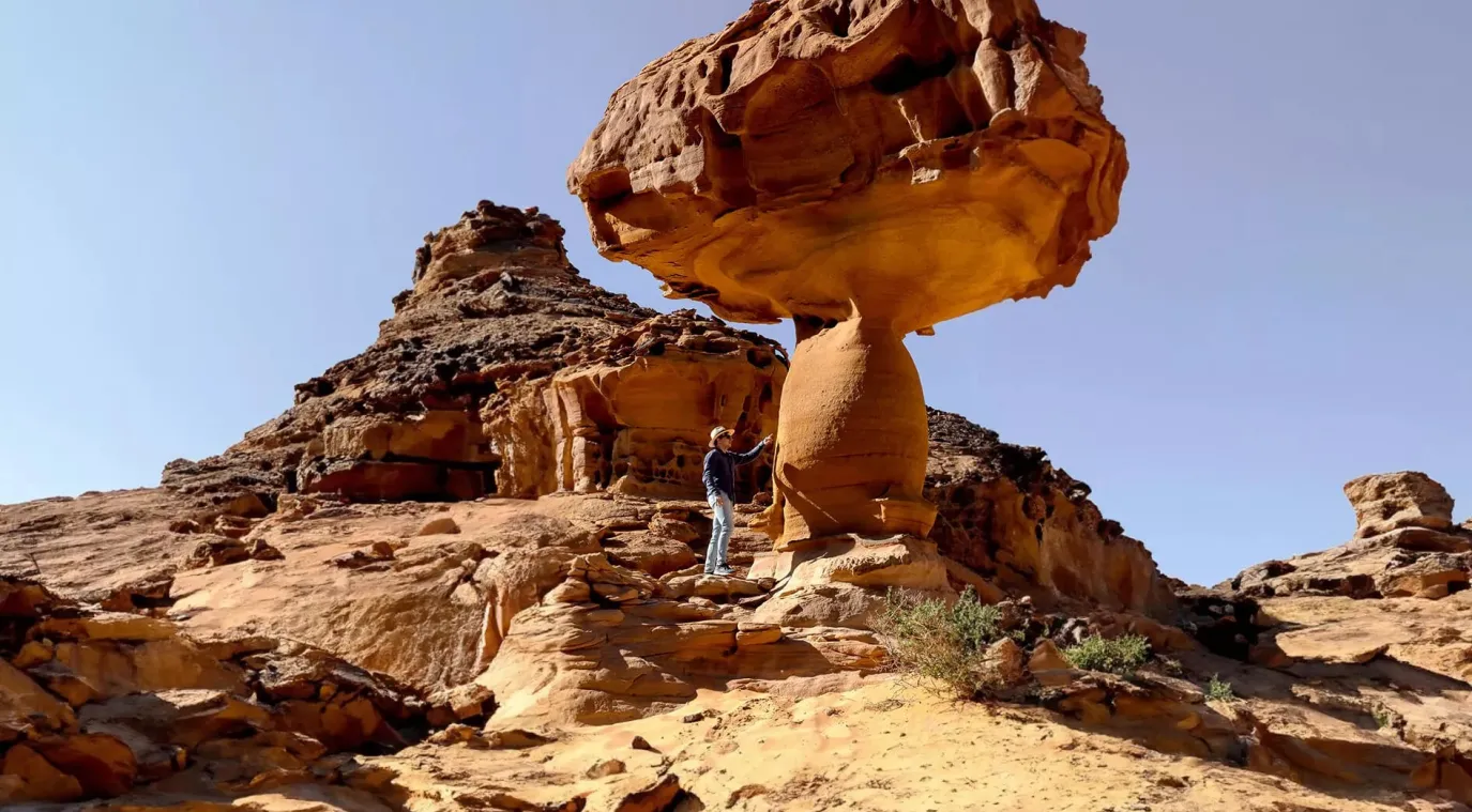 وادي الفن إبداعات فنية تتربّع في قلب العُلا. الصورة من الموقع الرسمي لاستكشف العلا