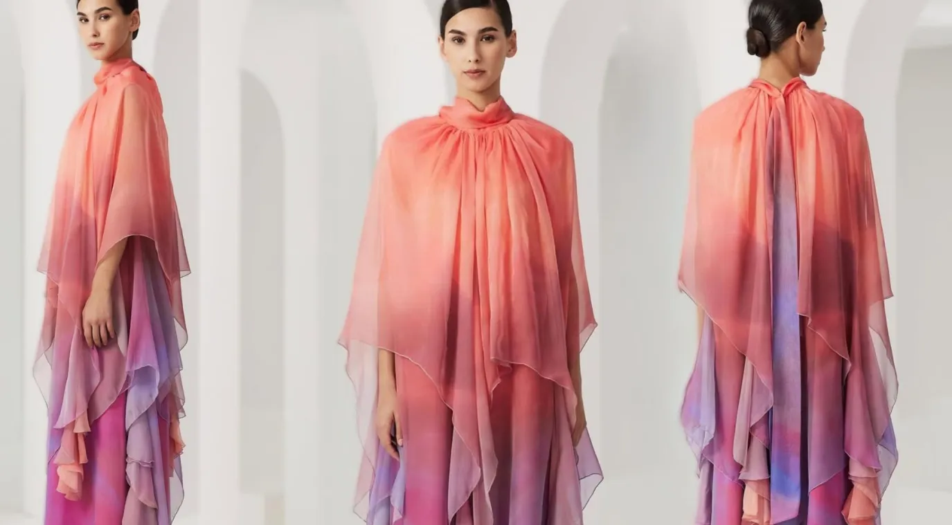 فستان ربيعي من علامة ذا سين Tha Seen-  الصور من العلامة 