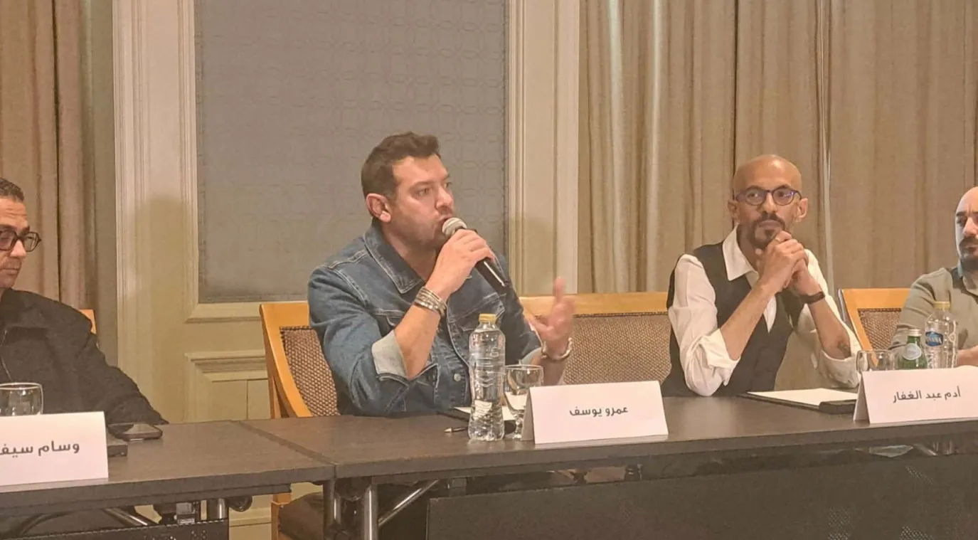 المؤتمر الصحفي لمسلسل الفرنساوي. الصورة خاصة بسيدتي من تصوير سيد أحمد