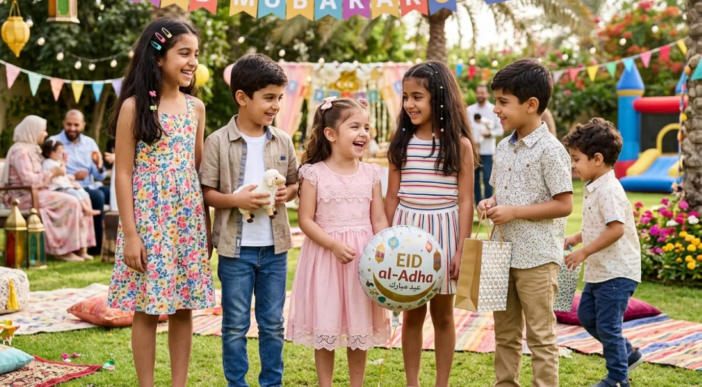 صورة أطفال في عيد الأضحى