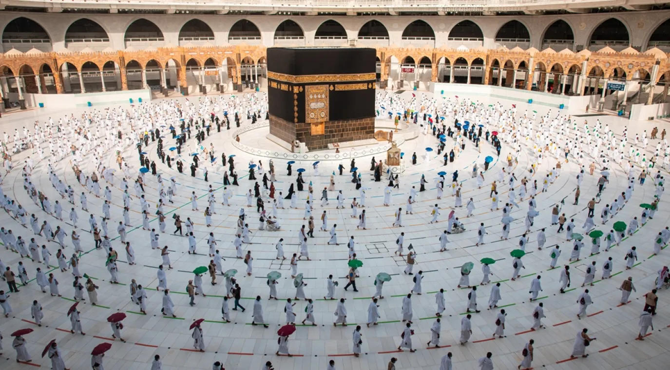 حجاج خلال الحج والطواف