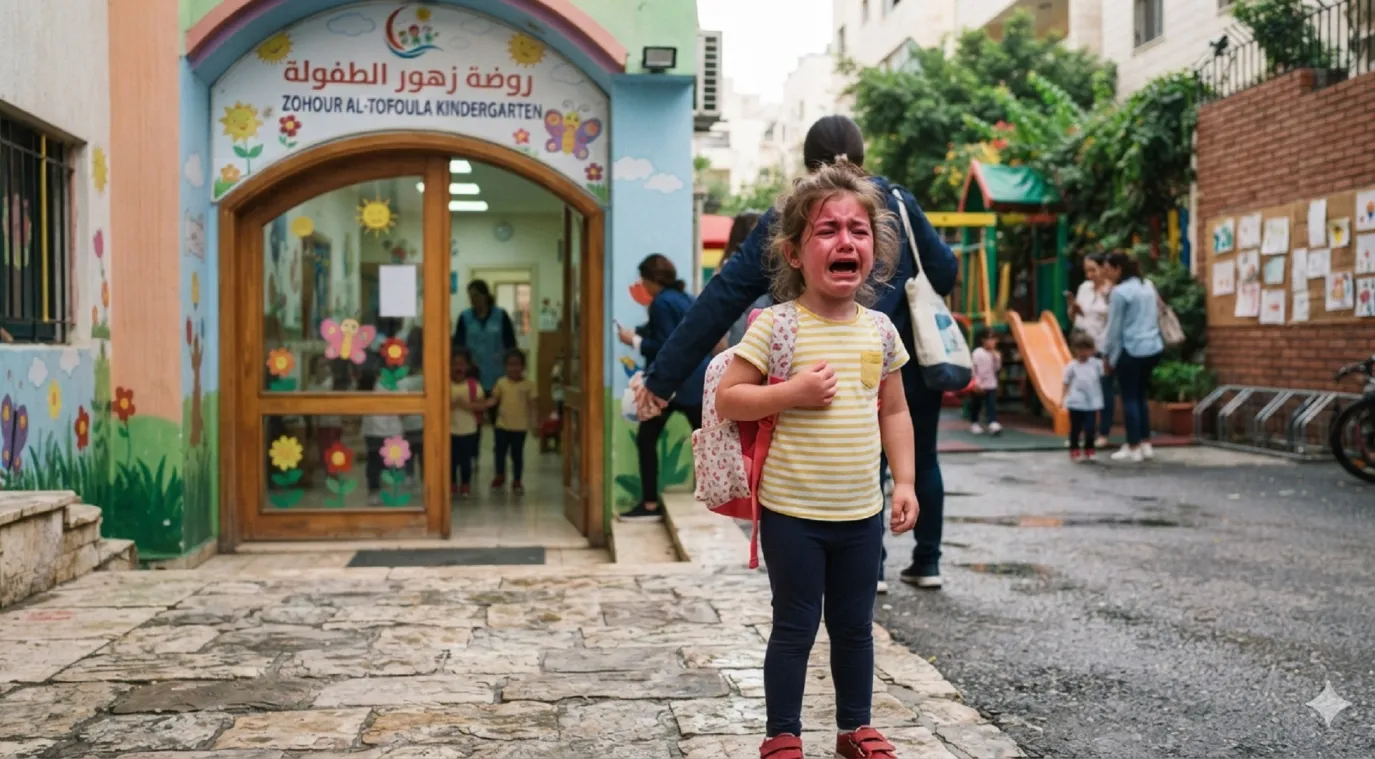 صورة لطفلة تبكي