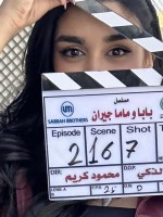 جيهان خليل من كواليس مسلسل - بابا وماما جيران 