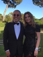 إيلي صعب وزوجته كلودين صعب- الصورة من حسابها على إنستغرام