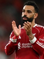 محمد صلاح في ملعب أنفيلد بمدينة ليفربول، شمال غرب إنجلترا (Mohamed Salah at Anfield in Liverpool, north west England). مصدر الصورة: Paul ELLIS / AFP