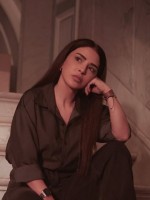 ماغي بوغصن من كواليس مسلسل بالحرام - الصورة من صفحتها على انستغرام