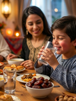 صورة طفل يشرب الماء