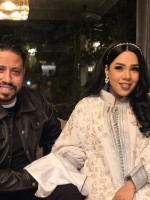 شيماء سيف ومحمد كارتر من عقد القران اليوم -الصورة من حساب محمد كارتر على الفيسبوك