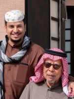 أبو عامر وعامر- الصورة من حساب فيصل العيسى على منصة إكس