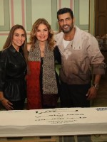 محمد سامي ويسرا والمنتجة مها سليم