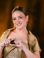 ريهام عبد الغفور من حفل الافتتاح - الصورة من المركز الإعلامي لمهرجان الأقصر للسينما الإفريقية