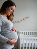 صورة لحامل تستعد للولادة