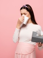 صورة لحامل مصابة بالبرد