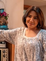 هدى حسين من كواليس مسلسل الغميضة- الصورة من حسابها على الانستغرام