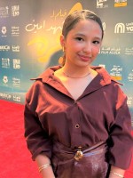 لمار فادن أثناء العرض الخاص لفيلم هجرة- الصورة خاصة بسيدتي من تصوير زكية البلوشي