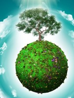 بوستر الاحتفال باليوم الدولي لأمنا الأرض   