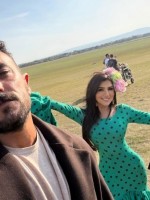 كواليس شمشون ودليلة الصورة من صفحة أحمد العوضي على إنستغرام