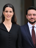  ولي عهد الأردن الأمير الحسين بن عبدالله الثاني وزوجته الأميرة رجوة الحسين (مصدر الصورة Mustafa YalcinAnadolu via Getty Images) 