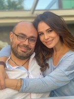 كارول سماحة  وزوجها الراحل وليد مصطفى - الصورة من حساب كارول سماحة على الفيس بوك