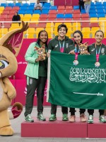 فريق السعودية لكرة السلة - سيدات 3x3 المتوج بالميدالية الفضية - (مصدر الصورة: حساب فريق السعودية على منصة إكس)