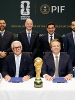 صندوق الاستثمارات العامة السعودي داعماً راسمياً لمونديال 2026- الصورة من حساب صندوق الاستثمارات العامة على منصة إكس 