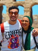 داليا صبحي خليل وزوجها الفنان أحمد عبد الوهاب - الصورة من حساب داليا على إنستغرام