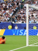 هدف سعودي في الشباك يهدي نقطة البداية والانطلاق في كأس العالم 2026 (مصدر الصورة: Photo by LARS BARON / GETTY IMAGES NORTH AMERICA / GETTY IMAGES VIA AFP)