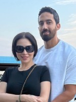 مي عزالدين وزوجها أحمد تيمور