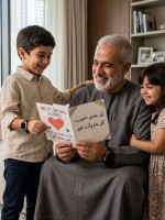 صورة  بطاقة للجد