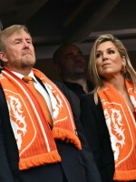 الملك ويليم King Willem-Alexander  ألكسندر والملكة ماكسيما Queen Maxima في بطولة كأس العالم لكرة القدم 2026. مصدر الصورة: Paul ELLIS / AFP