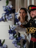 ولي عهد الأردن الأمير الحسين بن عبدالله الثاني وزوجته الأميرة رجوة الحسين (مصدر الصورة  Jordan Pix/Getty Images)