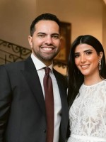ريم سامي برفقة زوجها محمد المغازي- الصورة عبر حسابها الخاص بإنستغرام
