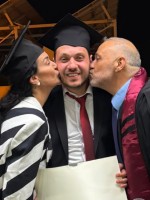 نادين الراسي مع نجلها وطليقها- الصورة من حسابها على إنستغرام