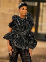 فرحانة بودي Farhana Bodi في عرض طوني ورد Tony Ward- الصورة من Launchmetrics/Spotlight ©