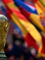 ظهور كأس العالم 2026 (FIFA World Cup ) قبل المباراة النهائية - مصدر الصورة:  Pedro UGARTE / AFP
