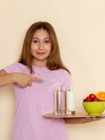 صورة تعبّر عن طعام صحي استعداداً للحمل