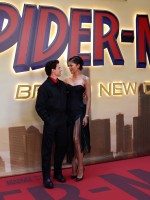 زندايا Zendaya وتوم هولاند Tom Holland من العرض الخاص للفيلم في مدريد - تصوير: Thomas COEX / AFP