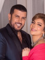 أصالة وزوجها فائق حسن- الصورة من حساب أصالة على الفيس بوك