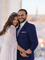  أحمد خالد صالح وهنادي مهنا من جلسة تصوير الزفاف - الصورة من المكتب الصحفي