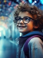 صورة تعبر عن طفل ذكي ذكاءً مبكراً