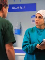 سلمى أبو ضيف على الملصق الدعائي لمسلسل بنج كلي- الصورة من حساب منصة شاهد على إنستغرام